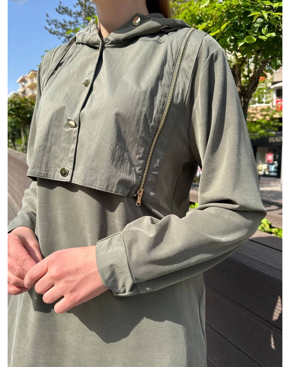 Hilay HLY0125Y101.019 Haki Latina Pantolonlu Takım