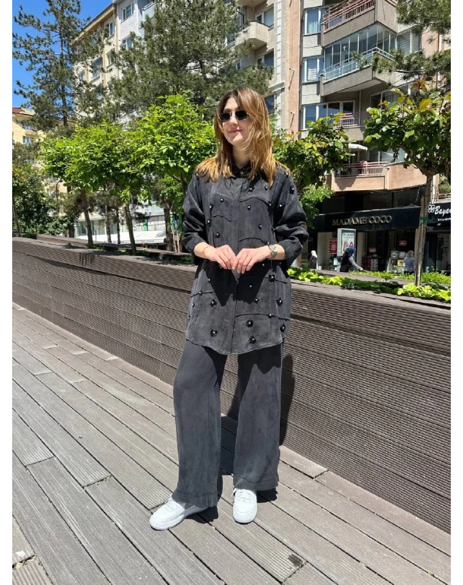 Hilay HLY0125Y101.025 Siyah Felix Pantolonlu Takım