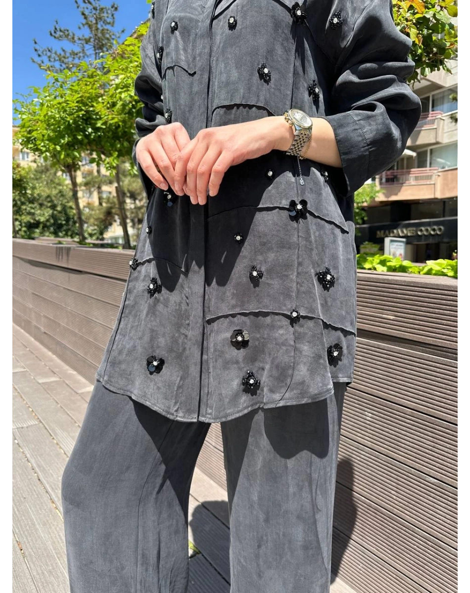 Hilay HLY0125Y101.025 Siyah Felix Pantolonlu Takım