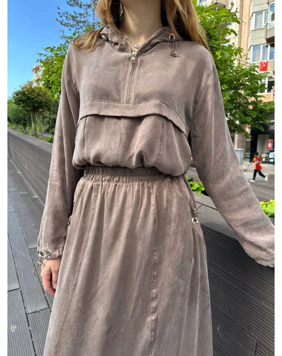 Hilay HLY0125Y101.026 Kahverengi Esta Etekli Takım