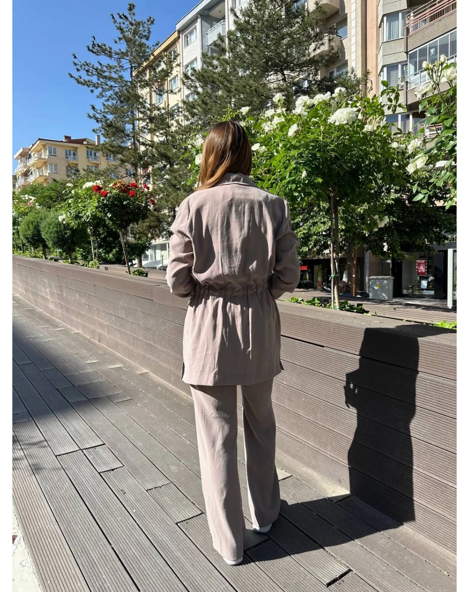 Hilay HLY0125Y101.031 Taş New Adrian Pantolonlu Takım