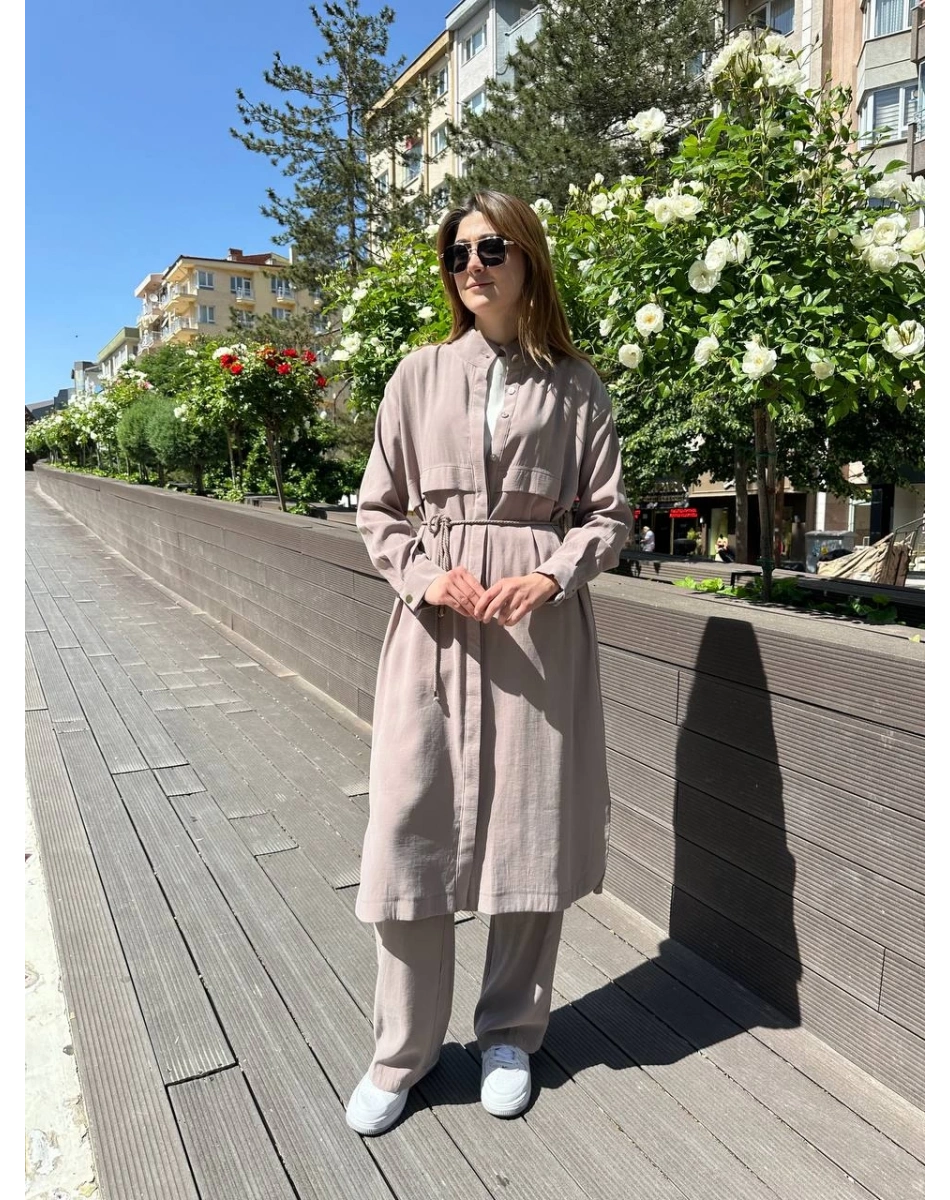 Hilay HLY0125Y101.032 Taş Casandra Pantolonlu Takım