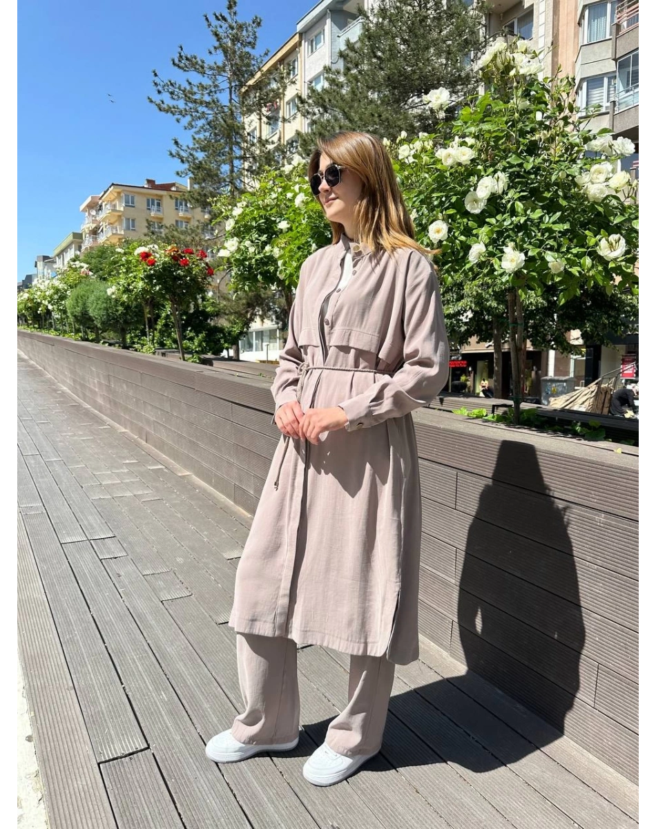 Hilay HLY0125Y101.032 Taş Casandra Pantolonlu Takım