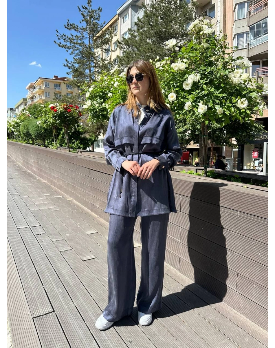 Hilay HLY0125Y101.042 Lacivert Jasmy Pantolonlu Takım