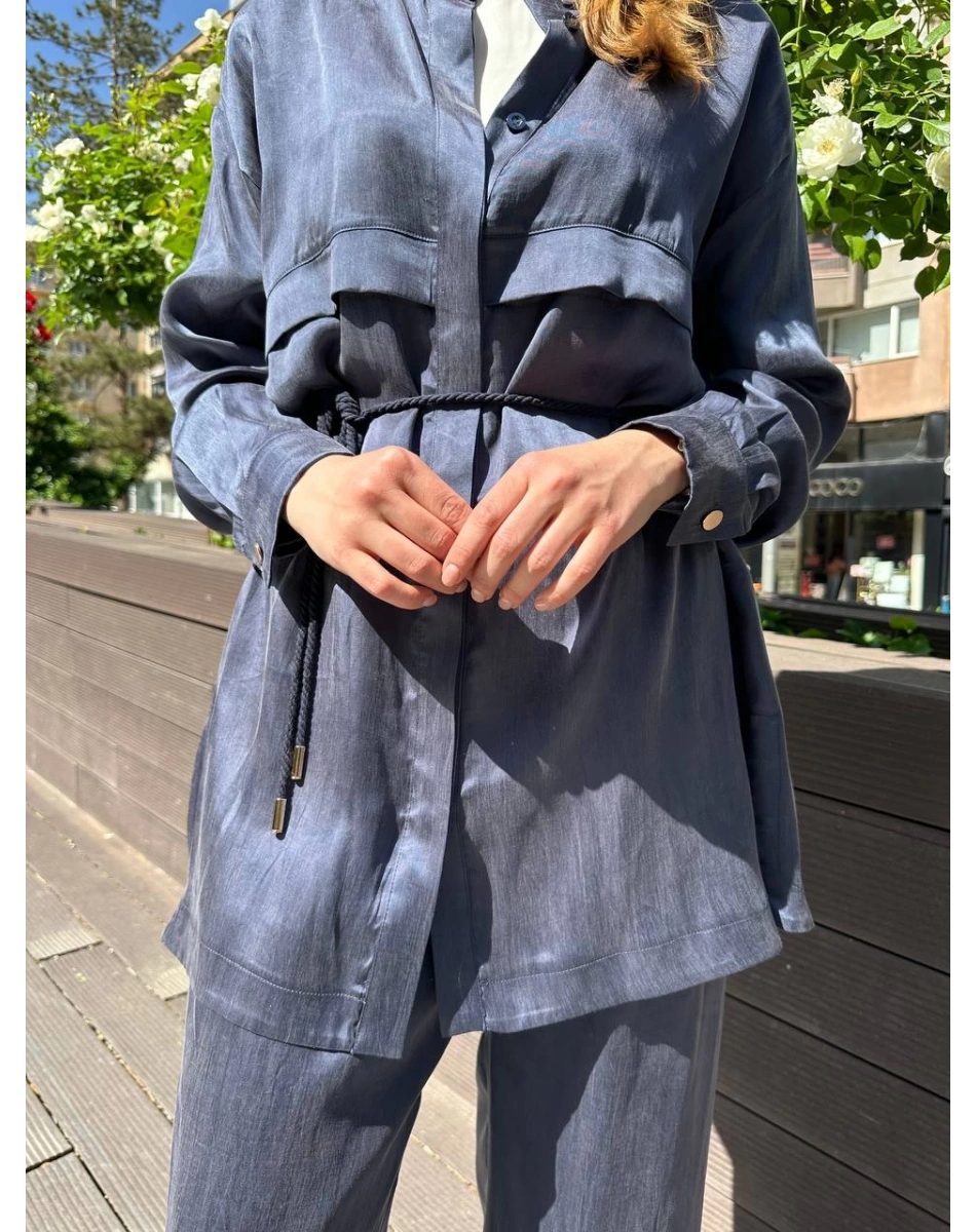 Hilay HLY0125Y101.042 Lacivert Jasmy Pantolonlu Takım