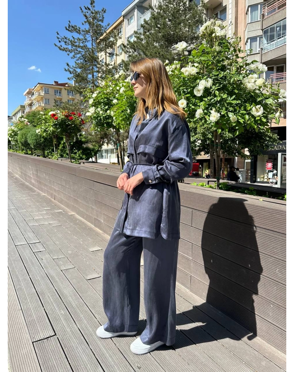 Hilay HLY0125Y101.042 Lacivert Jasmy Pantolonlu Takım