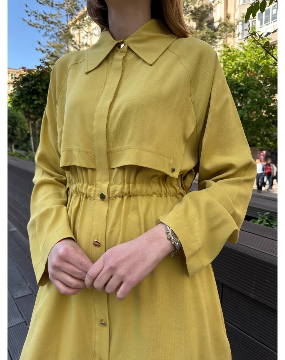 Hilay HLY0125Y101.044 Yağ Yeşili New Stella Pantolonlu Takım