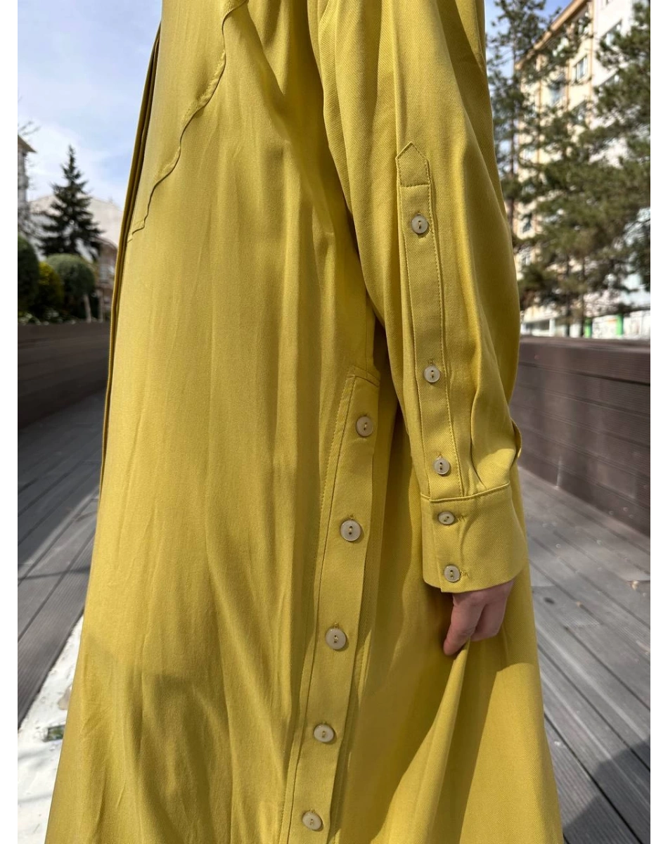 Hilay HLY0125Y104.001 Yağ Yeşili Belis Tunik