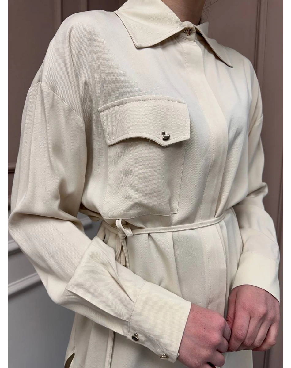 Hilay HLY0125Y108.001 Bej New Tera Gömlek