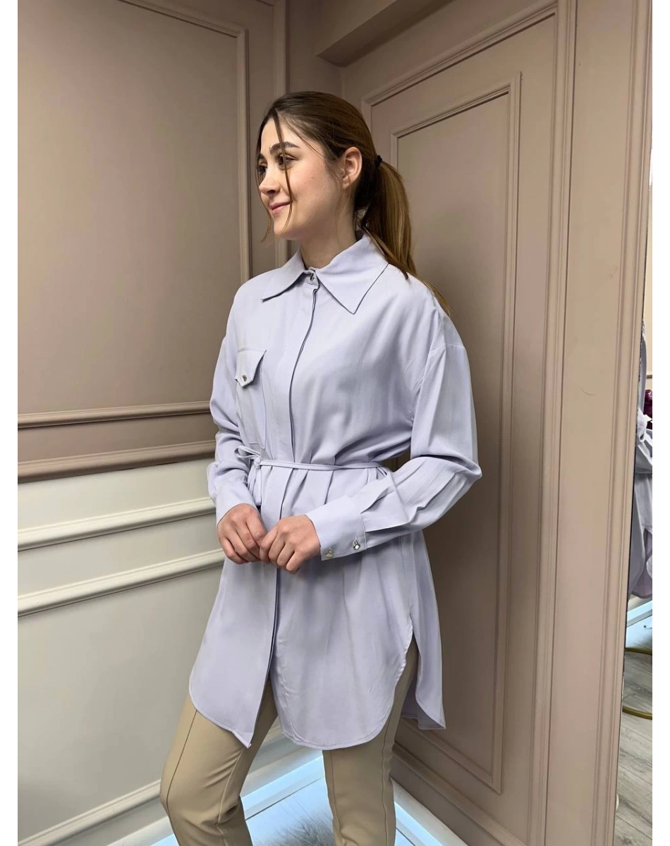 Hilay HLY0125Y108.001 Lila New Tera Gömlek