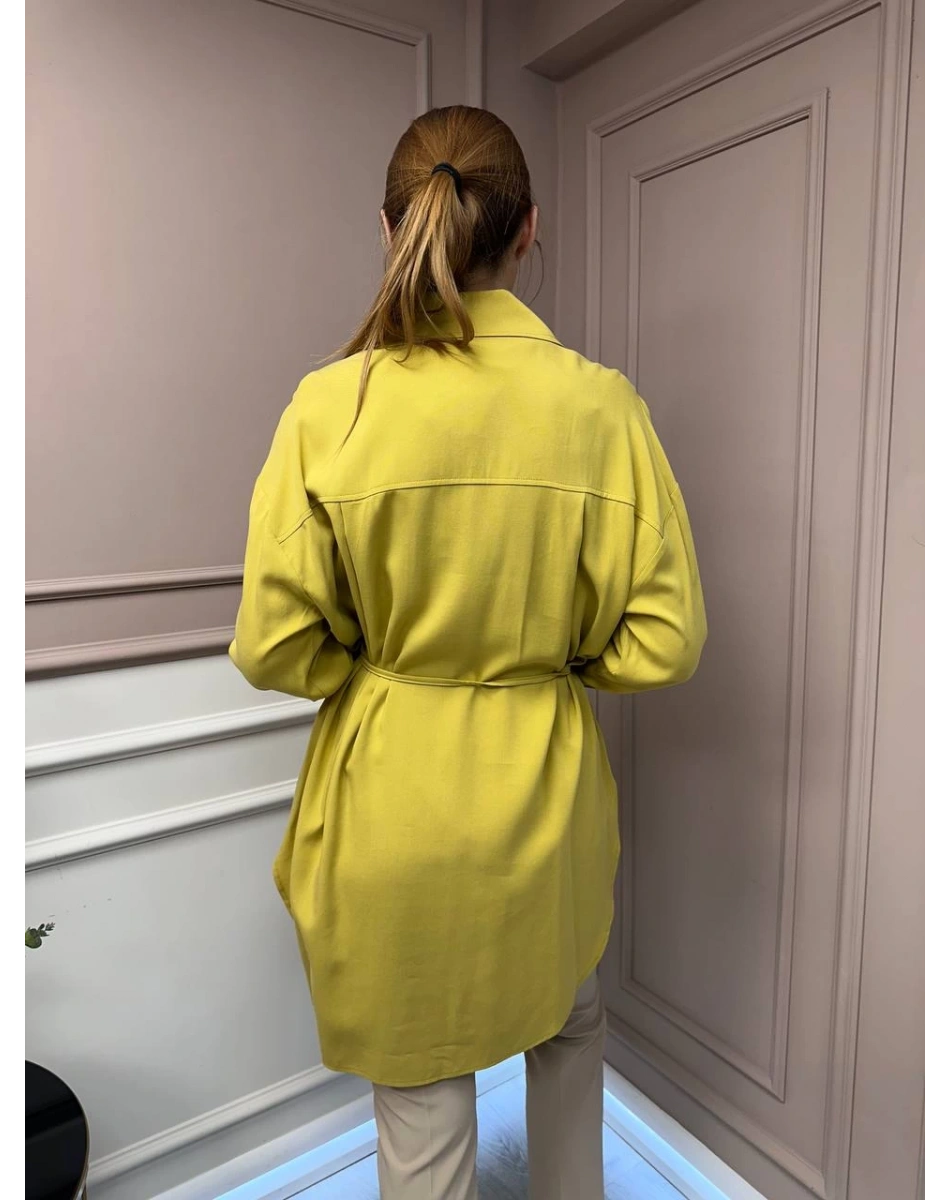 Hilay HLY0125Y108.001 Yağ Yeşili New Tera Gömlek