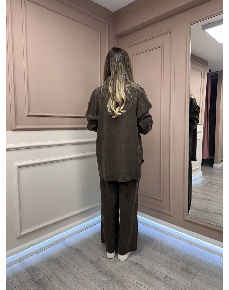 HNS HNS0004 Kahve Cupro Takım