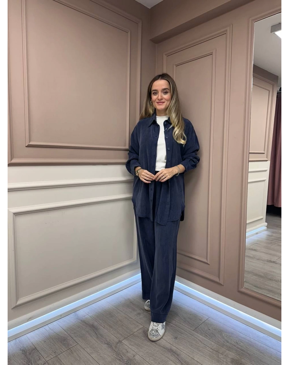 HNS HNS0004 Lacivert Cupro Takım