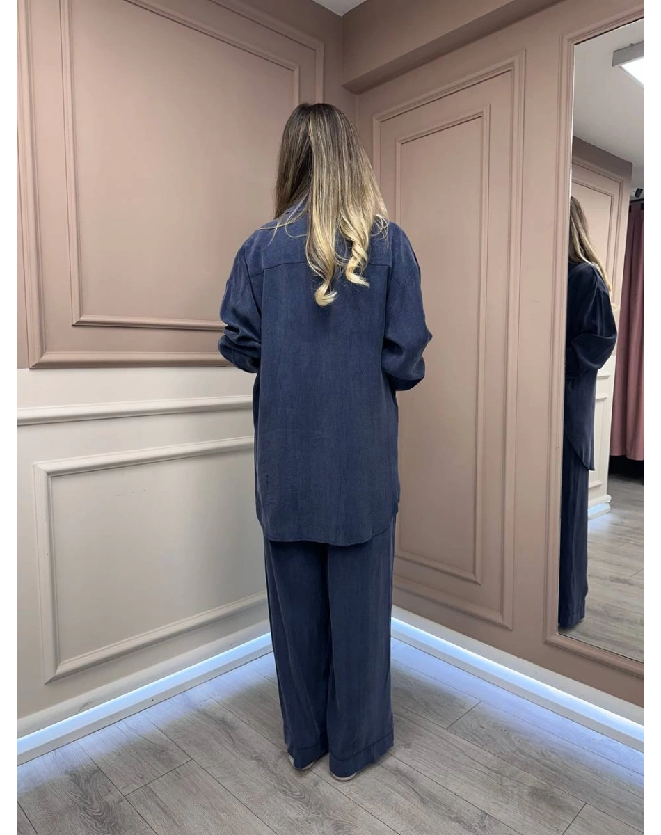 HNS HNS0004 Lacivert Cupro Takım