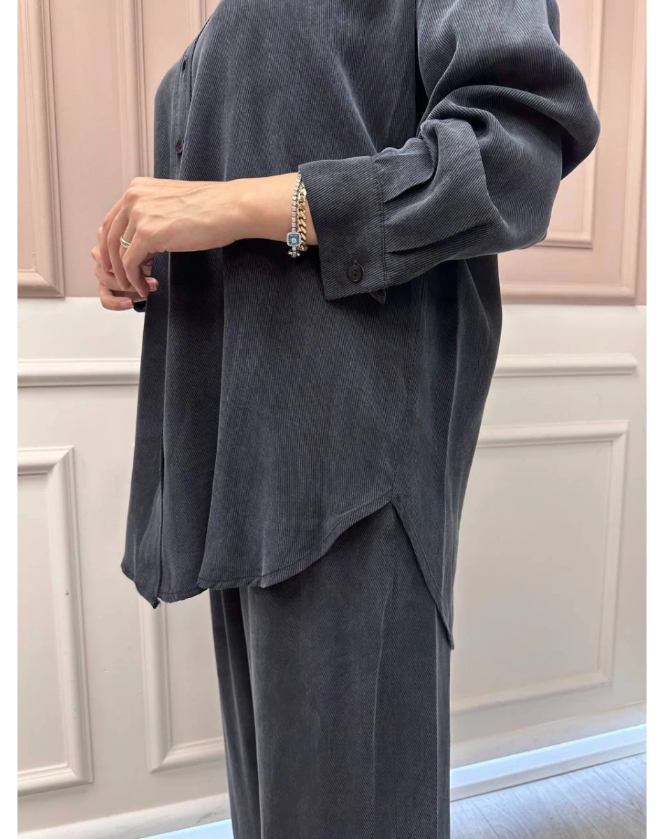 HNS HNS0004 Siyah Cupro Takım