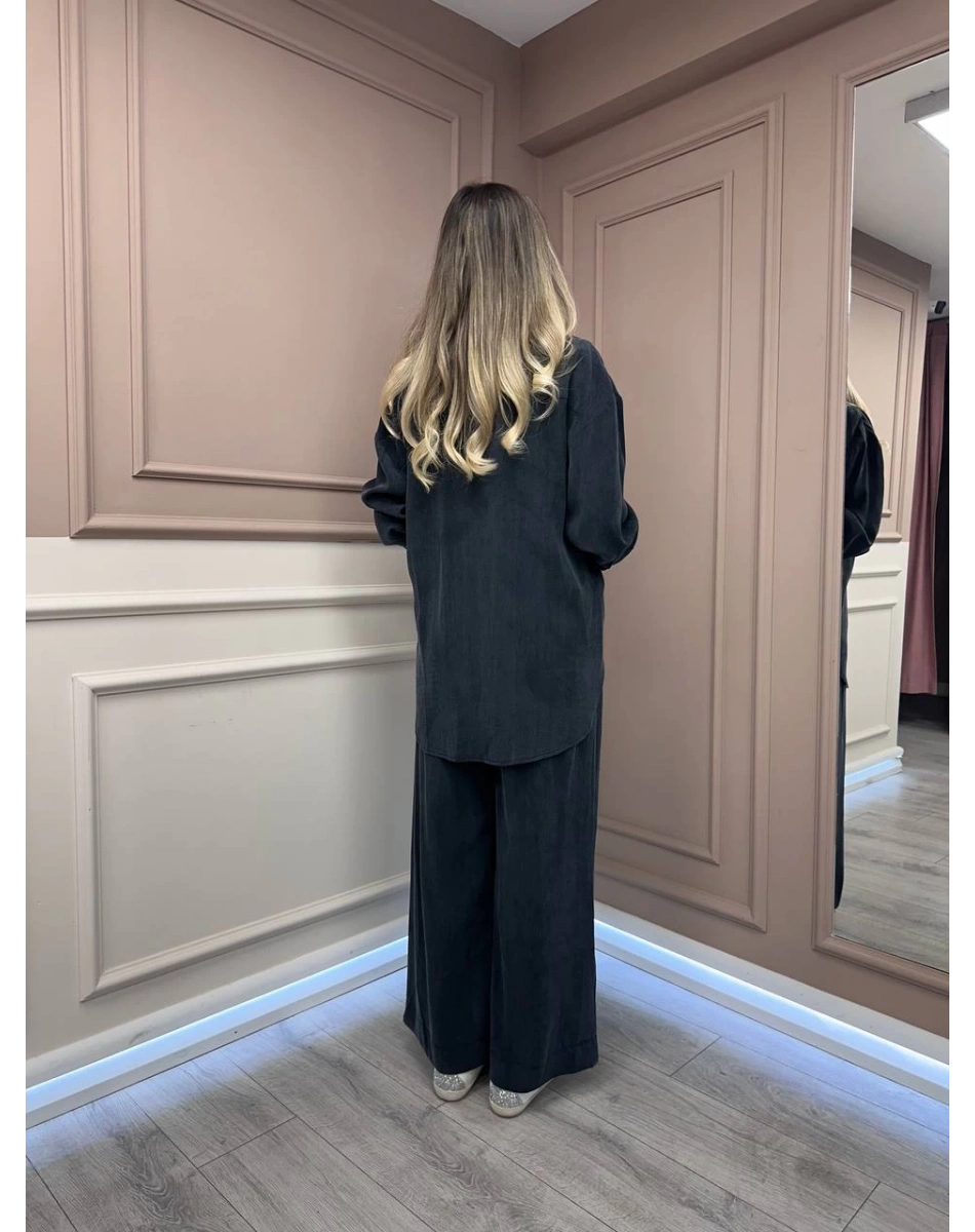 HNS HNS0004 Siyah Cupro Takım