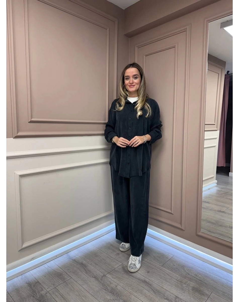 HNS HNS0004 Siyah Cupro Takım