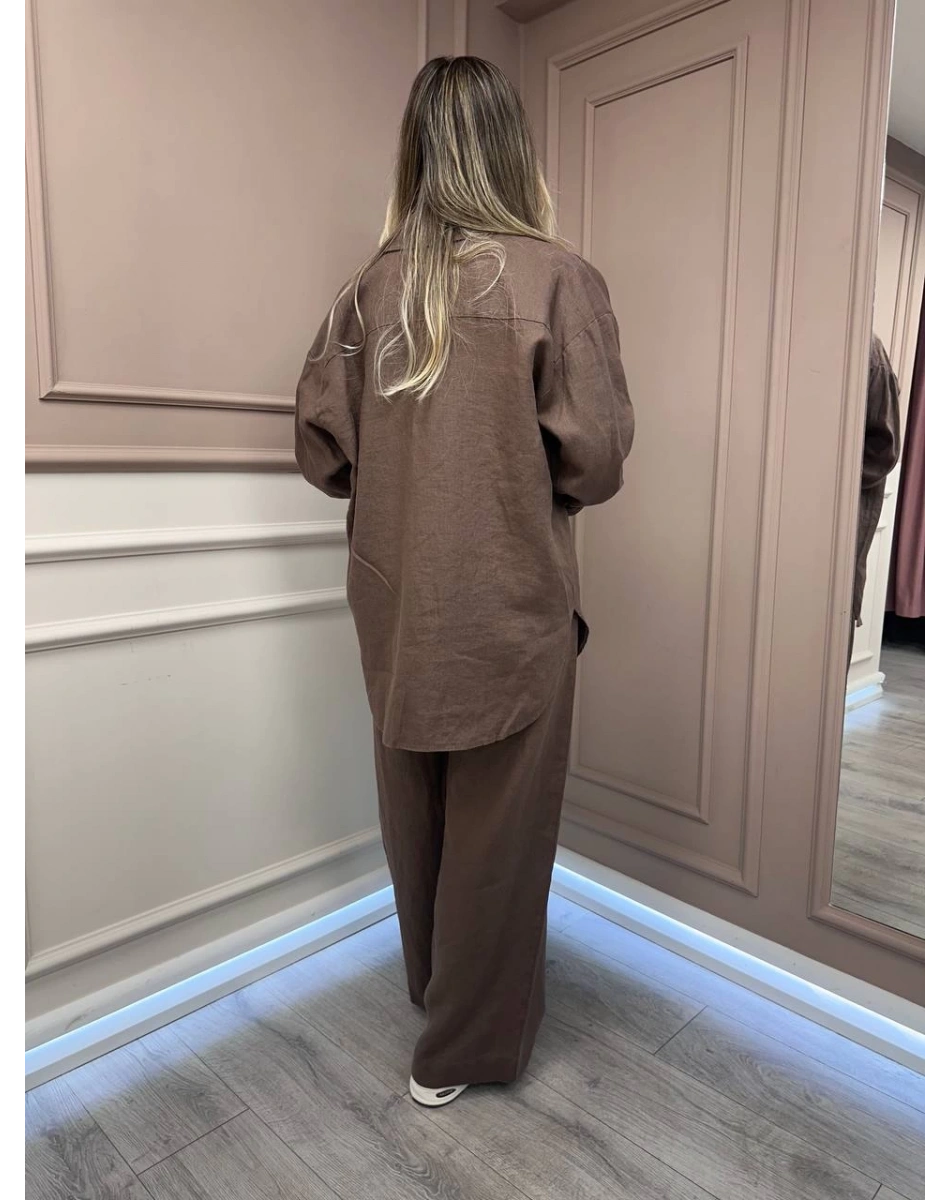 HNS HNSKTNTKM Kahve Keten İkili Takım