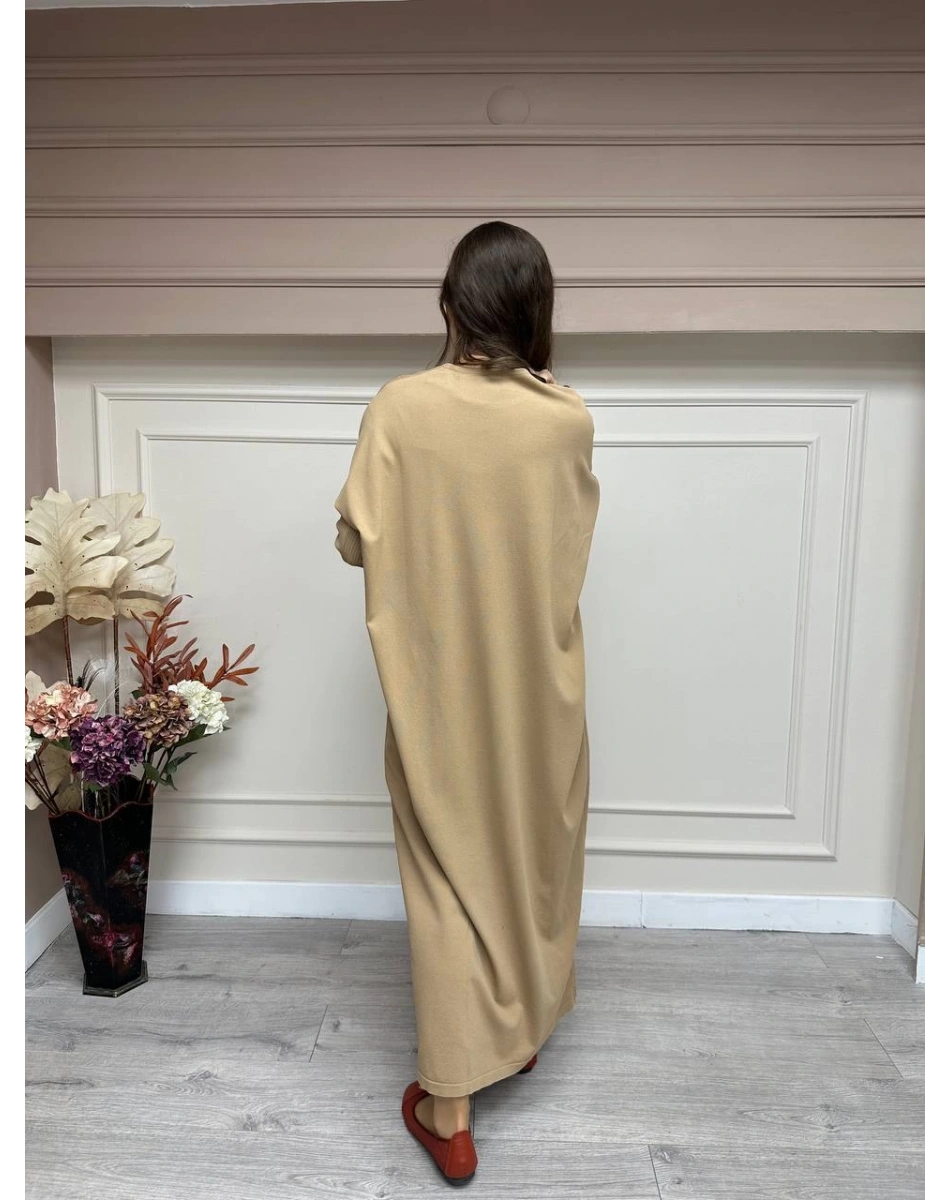 İnvee 5747 Camel Triko Elbise
