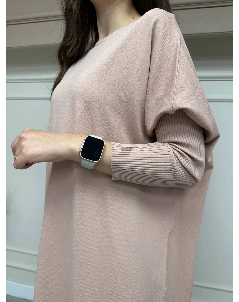 İnvee 5747 Somon Triko Elbise