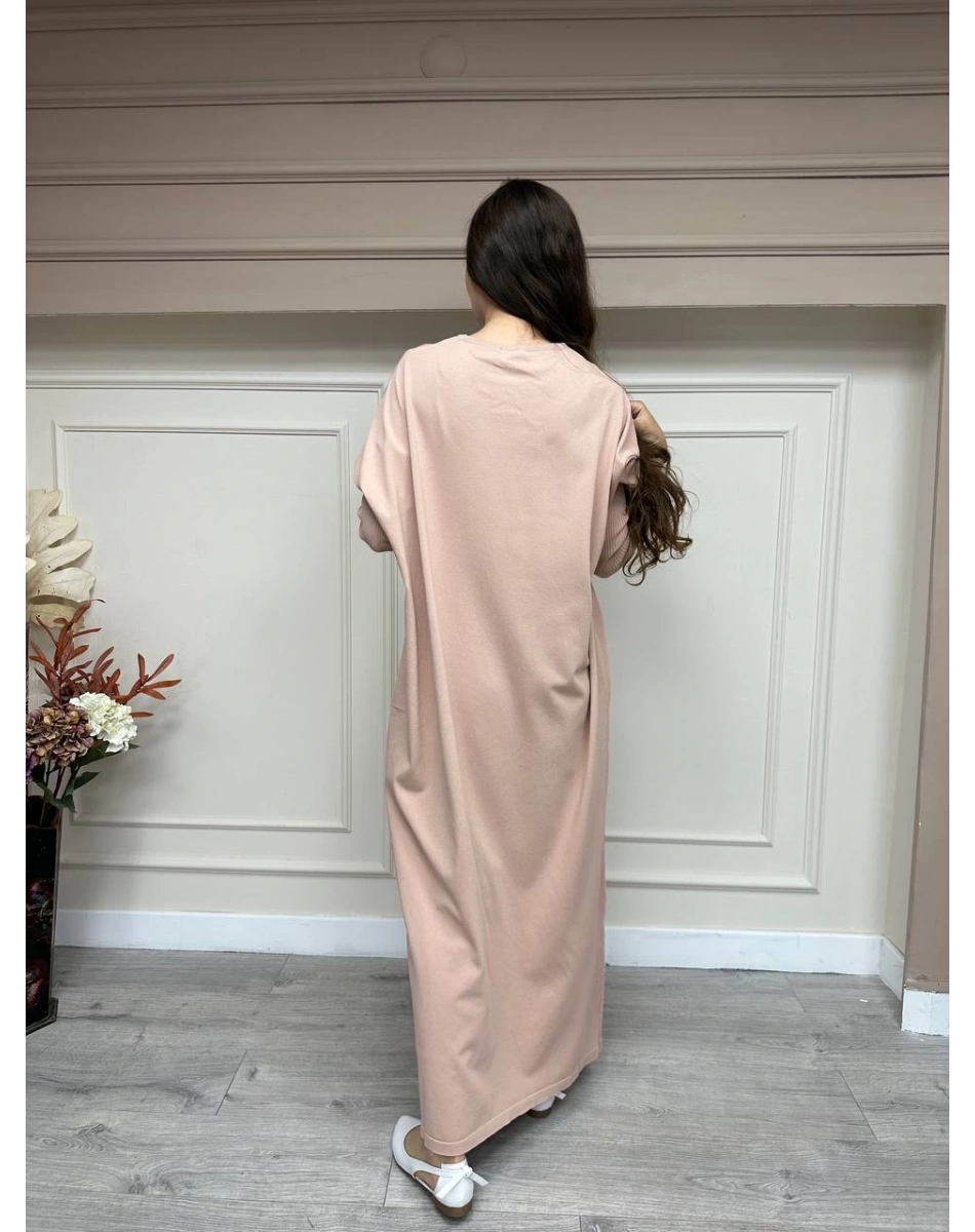 İnvee 5747 Somon Triko Elbise