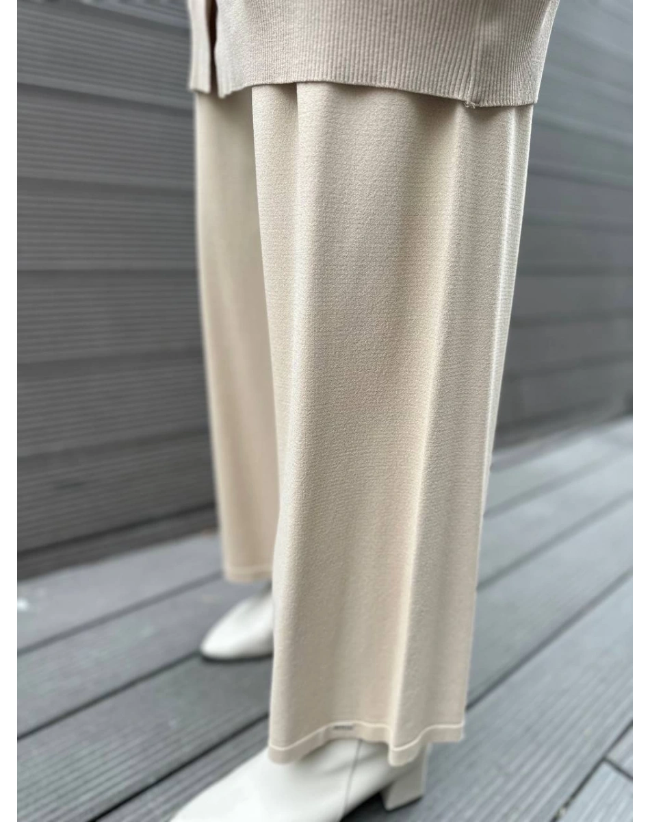 İnvee 5749 Bej Triko Pantolon