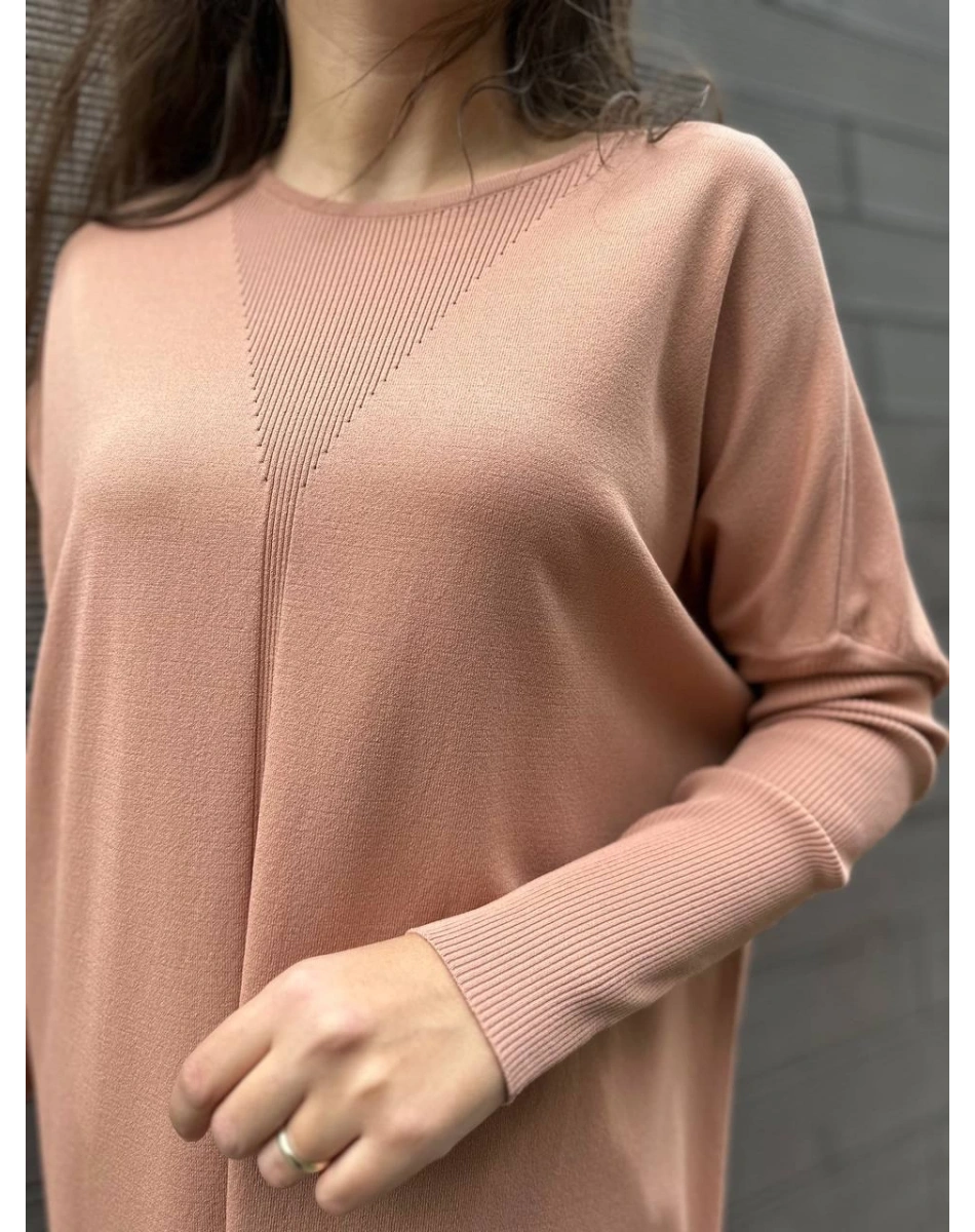 İnvee 6166 Soğan Kabuğu Uzun Triko