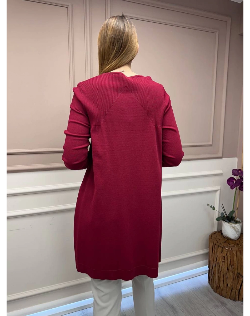 İnvee 6222 Bordo Triko Tunik