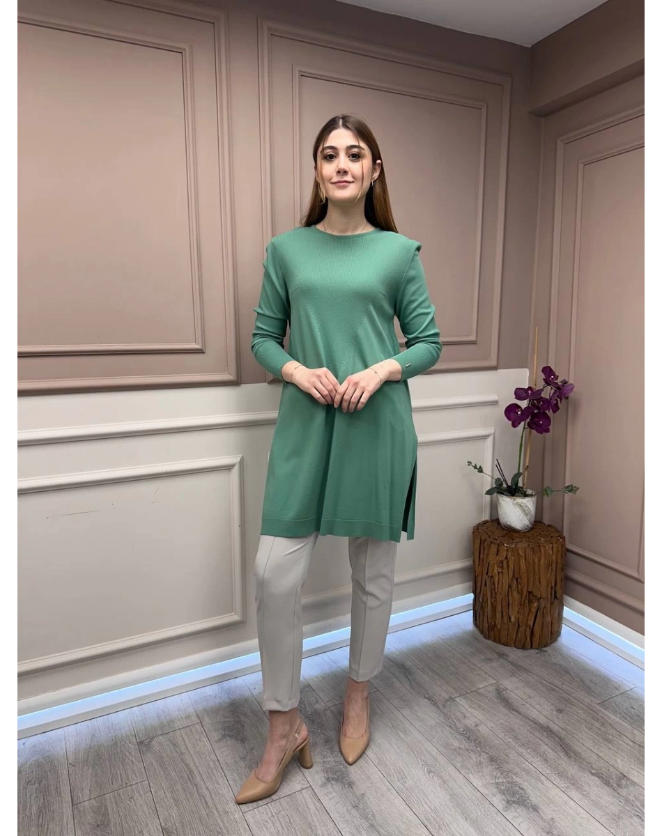 İnvee 6222 Çağla Triko Tunik