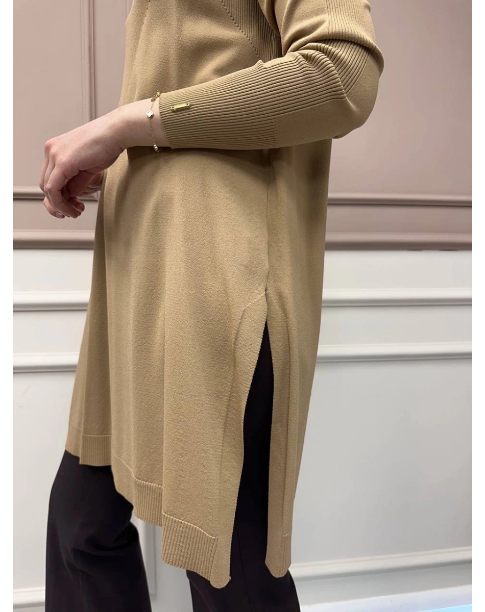 İnvee 6222 Camel Triko Tunik