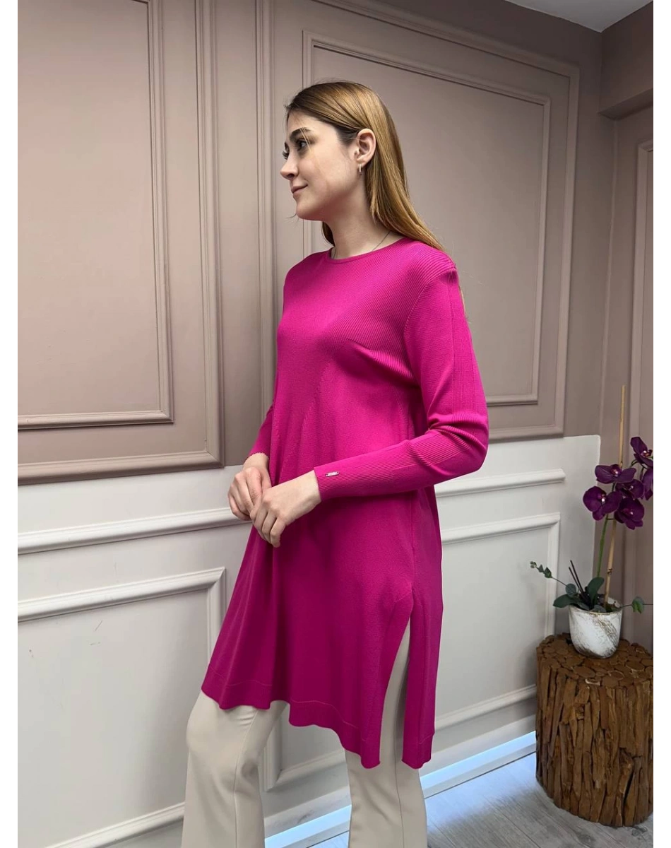 İnvee 6222 Fuşya Triko Tunik