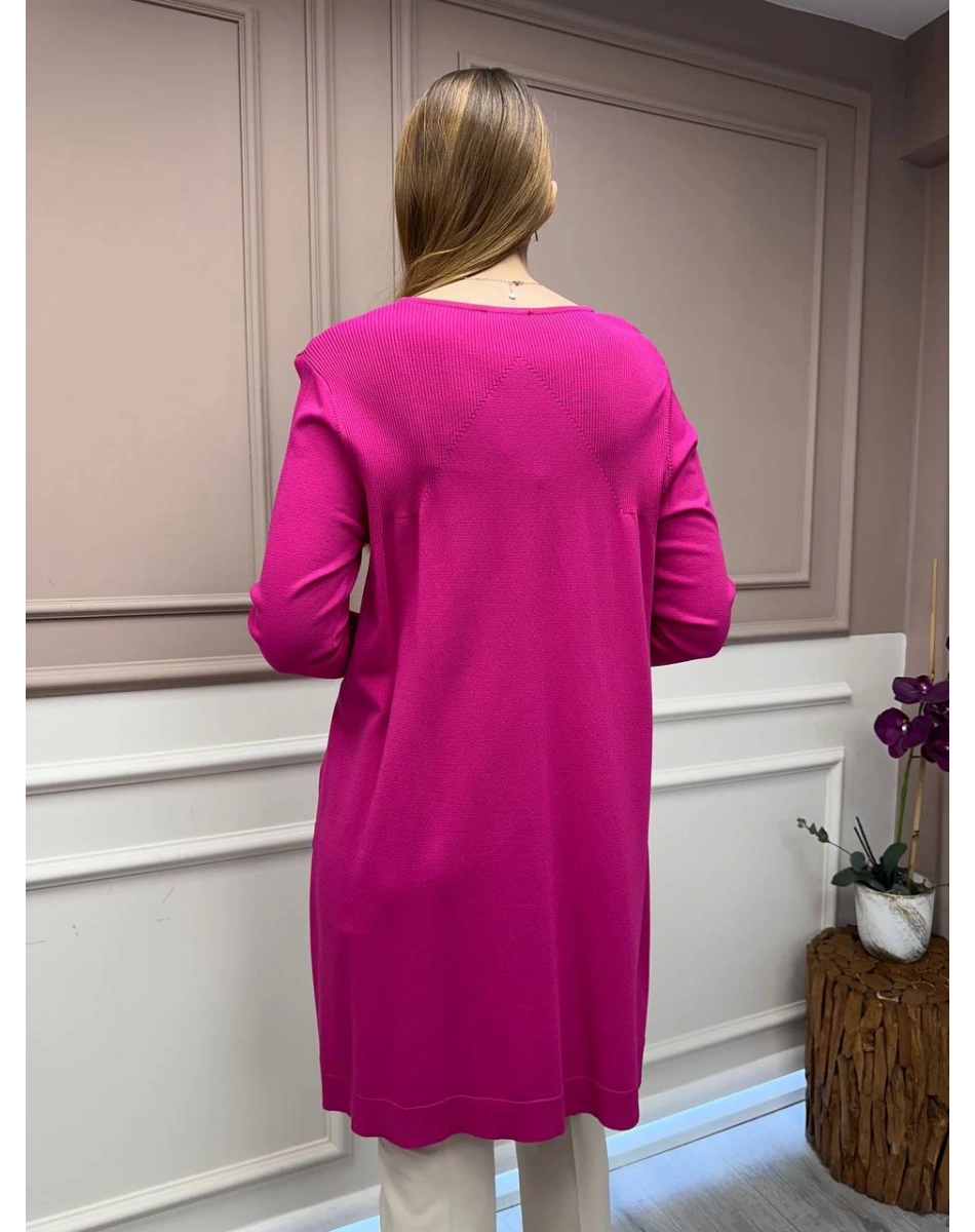 İnvee 6222 Fuşya Triko Tunik