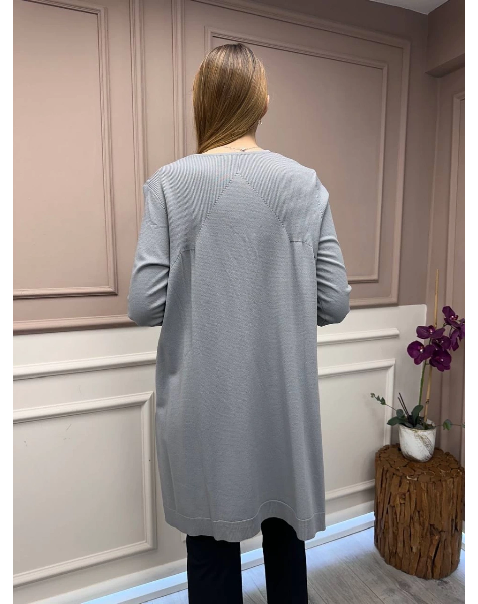 İnvee 6222 Gri Triko Tunik