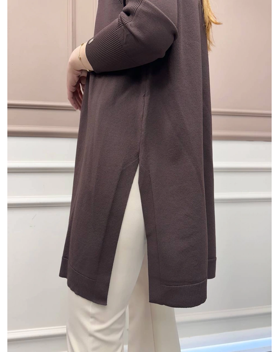 İnvee 6222 Kahve Triko Tunik