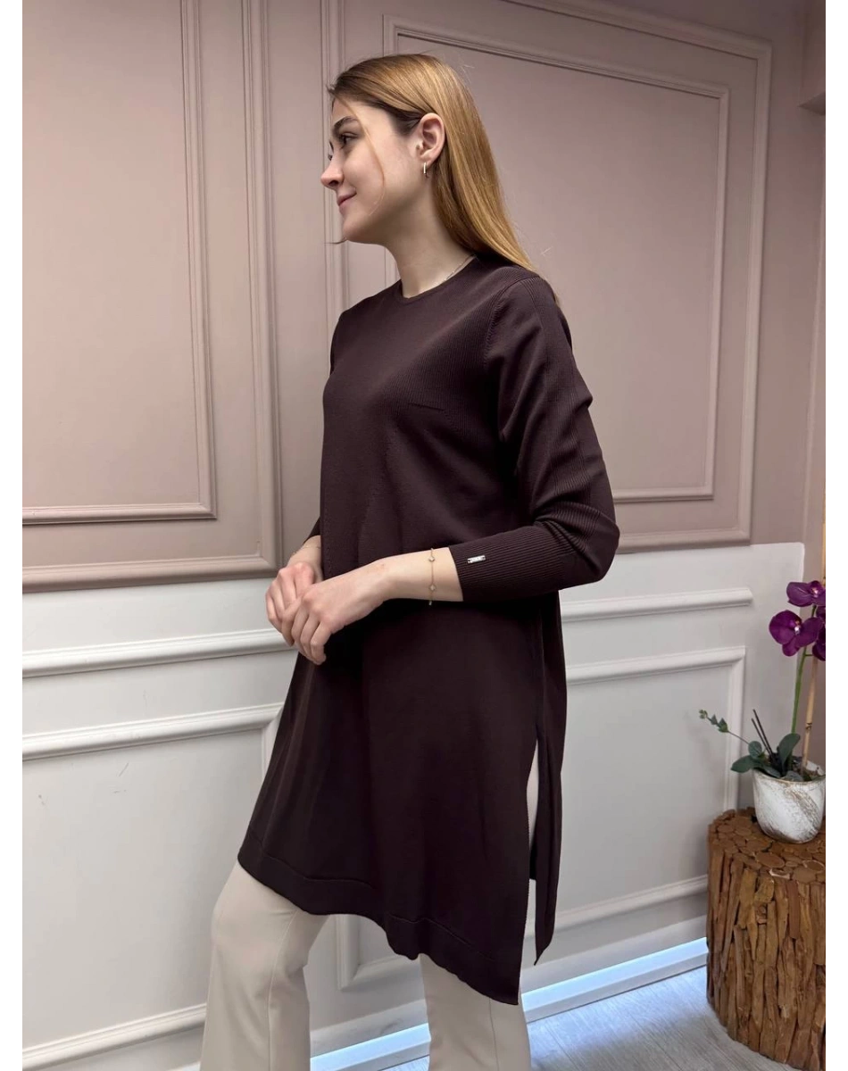 İnvee 6222 Kahve Triko Tunik