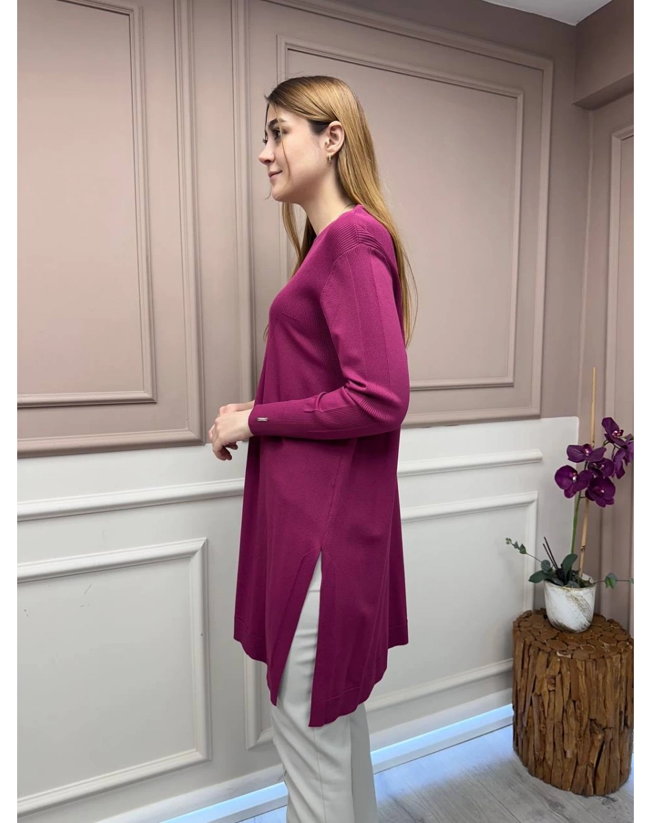 İnvee 6222 Vişne Triko Tunik