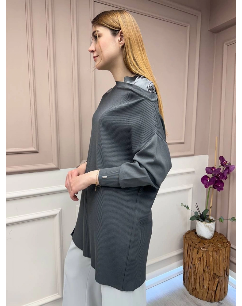 İnvee 6250 Antrasit Triko Tunik