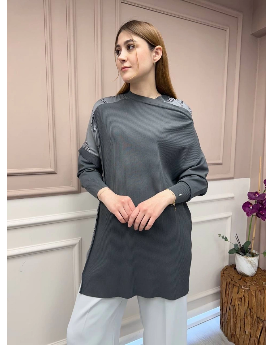 İnvee 6250 Antrasit Triko Tunik