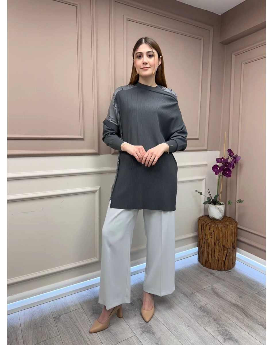İnvee 6250 Antrasit Triko Tunik