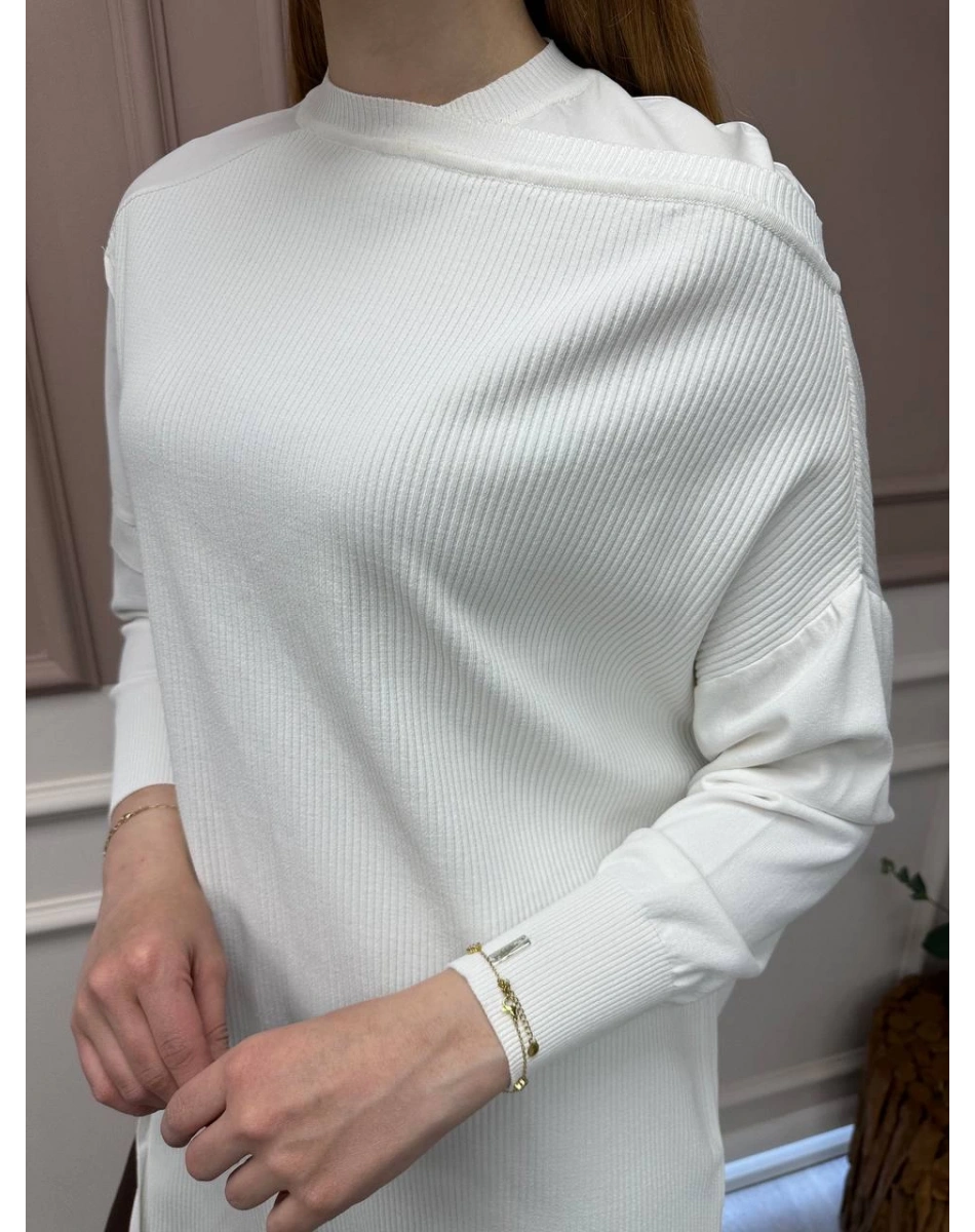 İnvee 6250 Ekru Triko Tunik