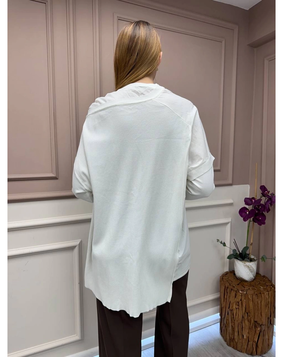 İnvee 6250 Ekru Triko Tunik