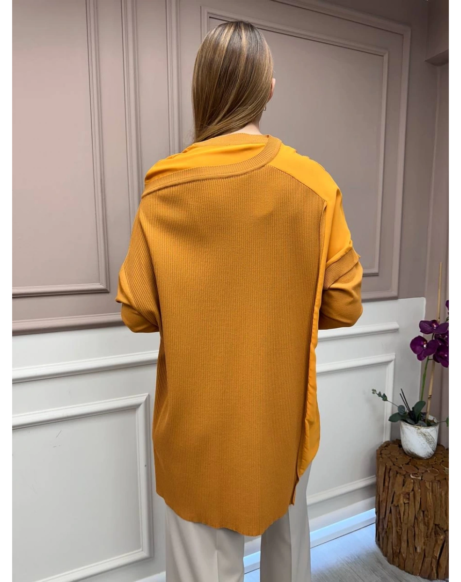 İnvee 6250 Hardal Triko Tunik