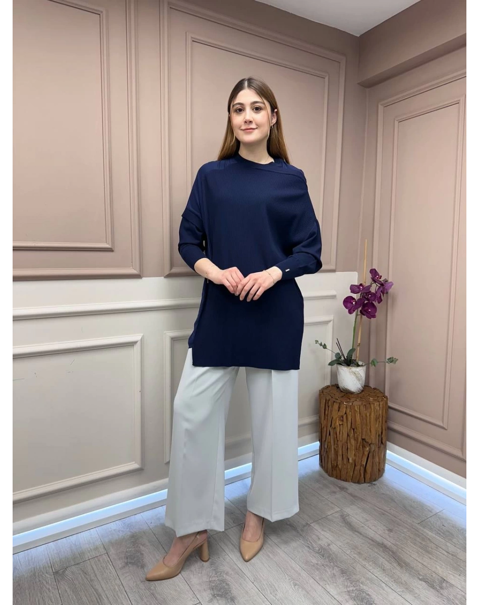 İnvee 6250 Lacivert Triko Tunik