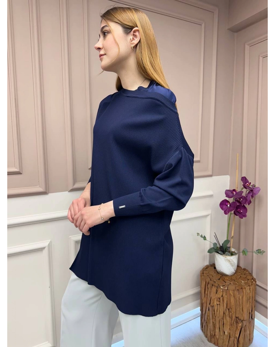 İnvee 6250 Lacivert Triko Tunik