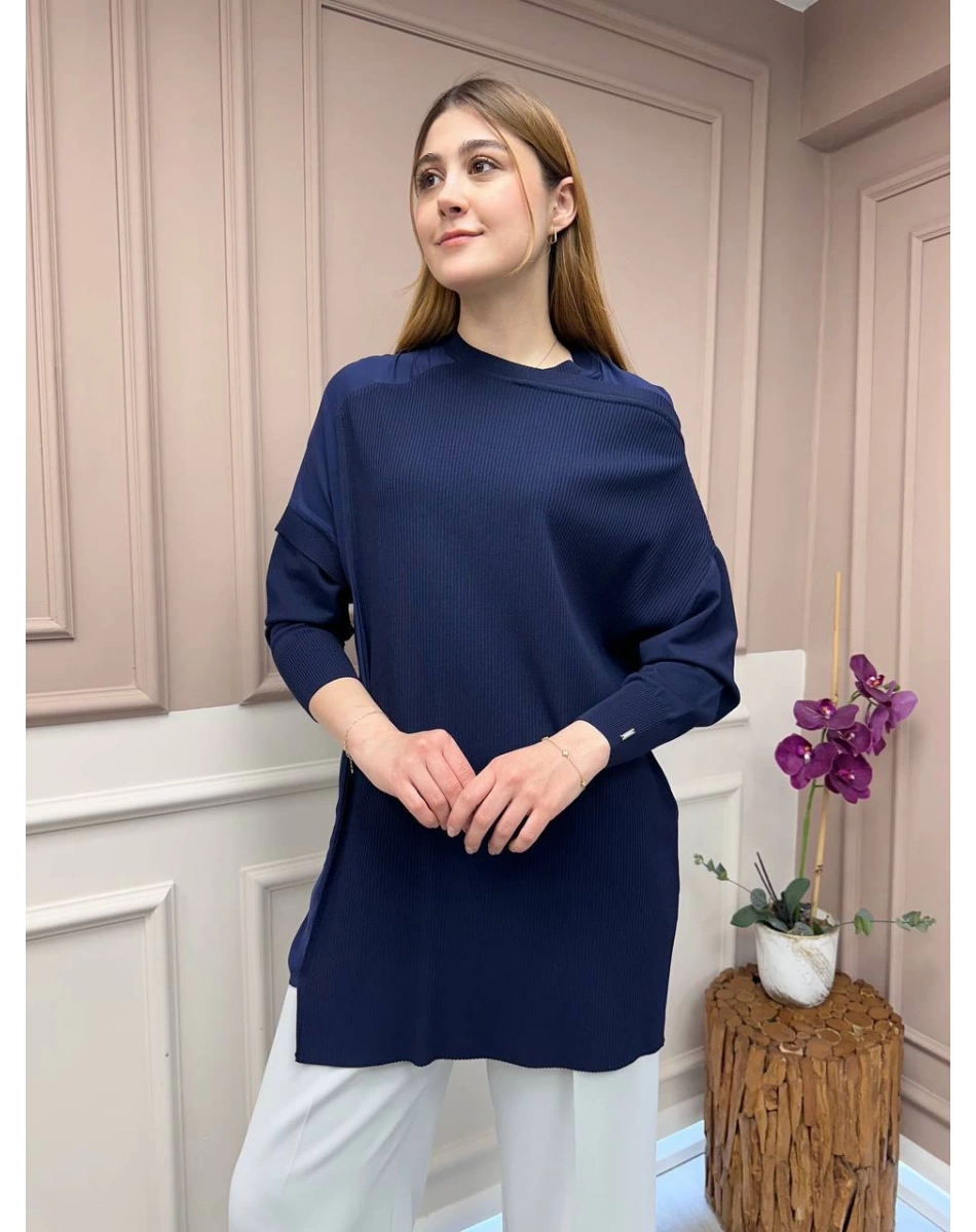 İnvee 6250 Lacivert Triko Tunik