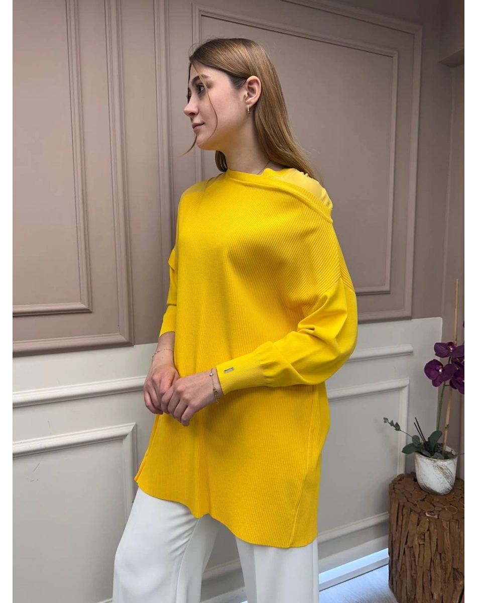 İnvee 6250 Sarı Triko Tunik