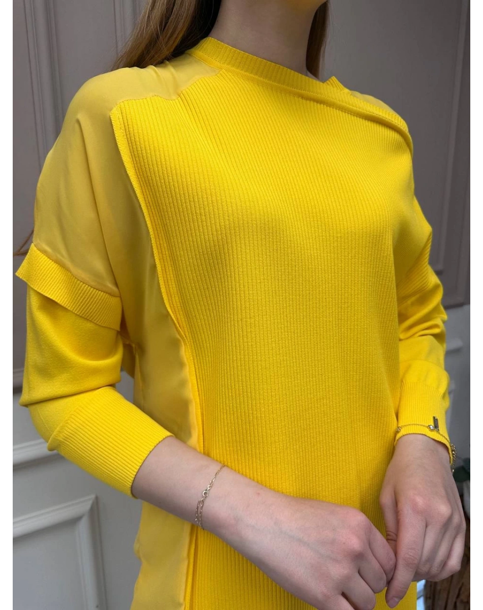 İnvee 6250 Sarı Triko Tunik
