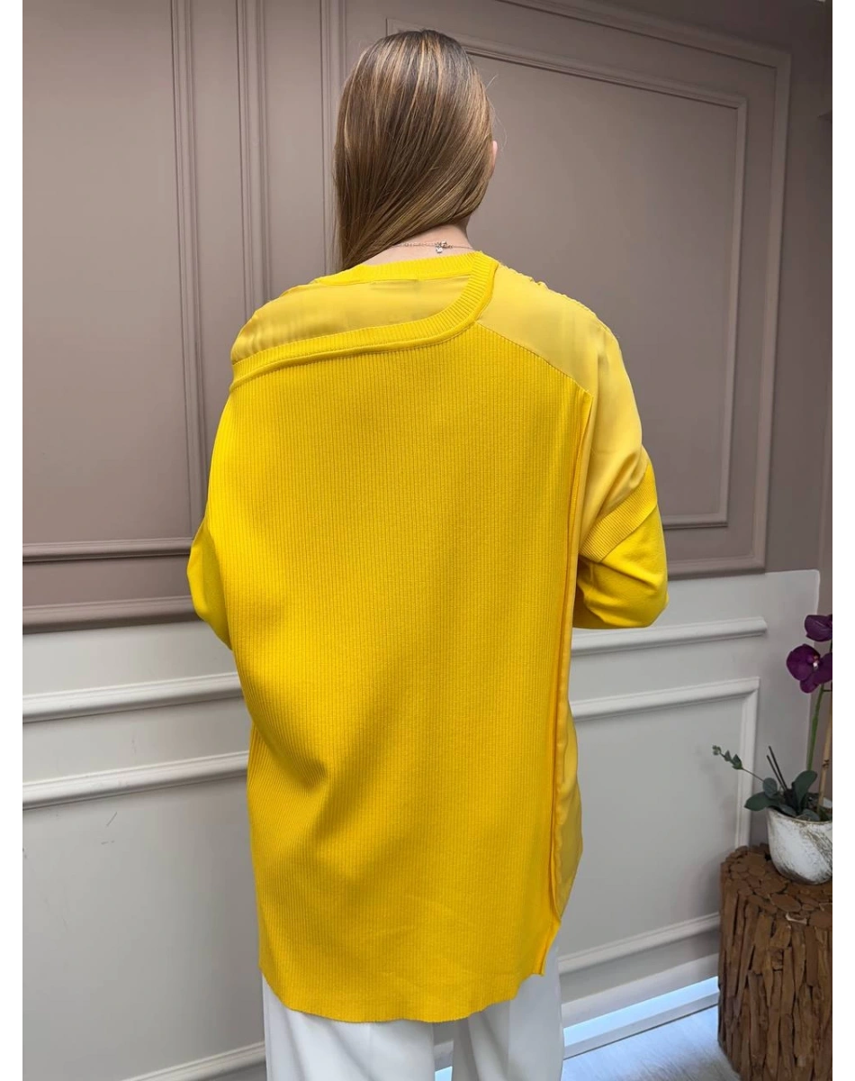 İnvee 6250 Sarı Triko Tunik