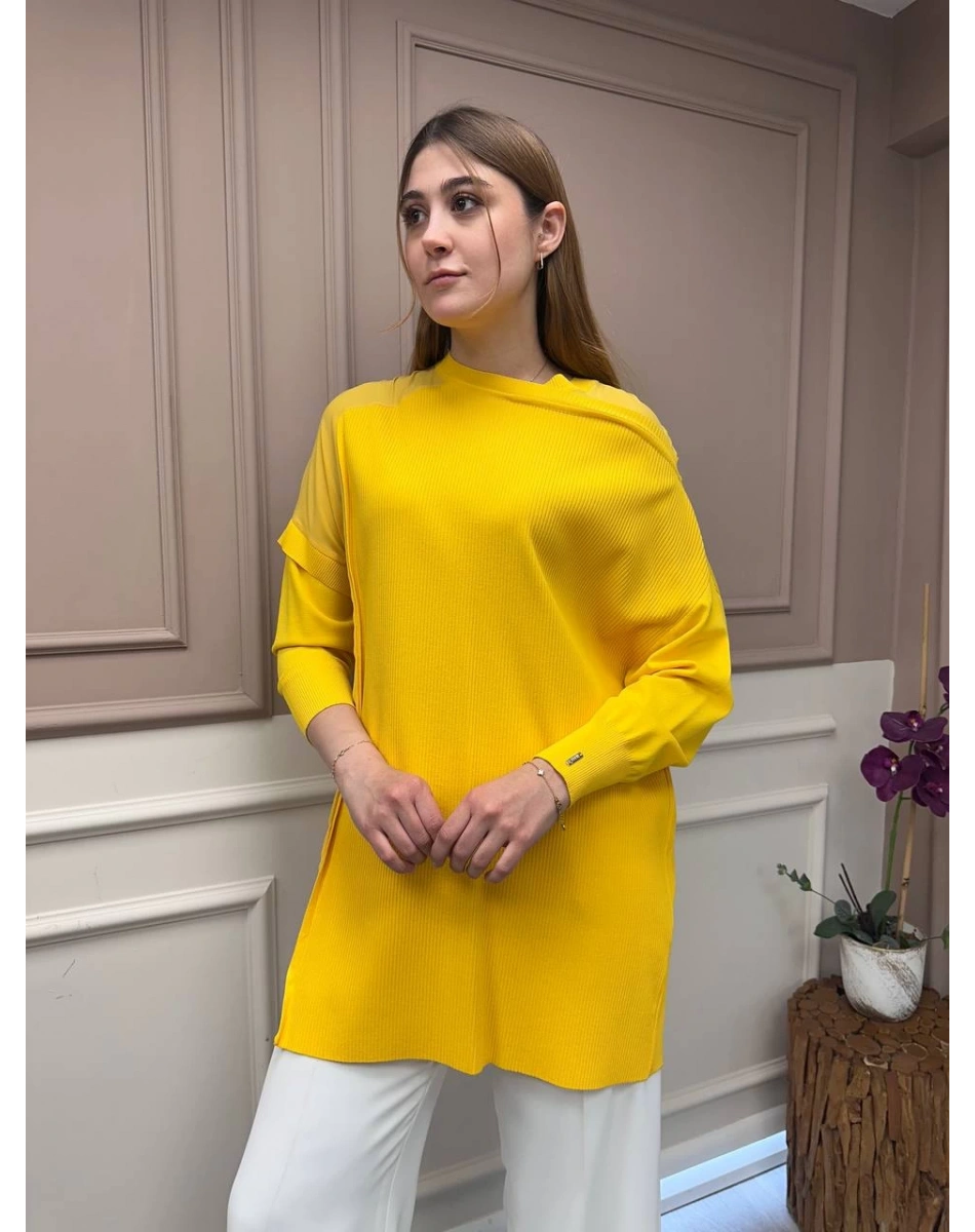 İnvee 6250 Sarı Triko Tunik