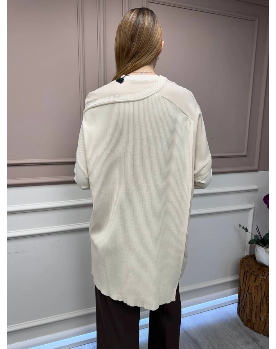 İnvee 6250 Vanilya Triko Tunik